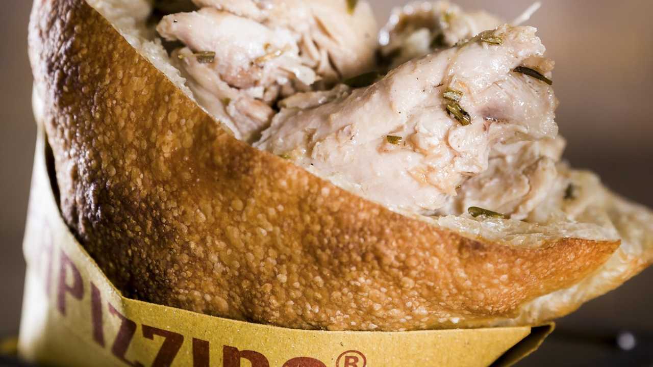 Pollo alla cacciatora trapizzino