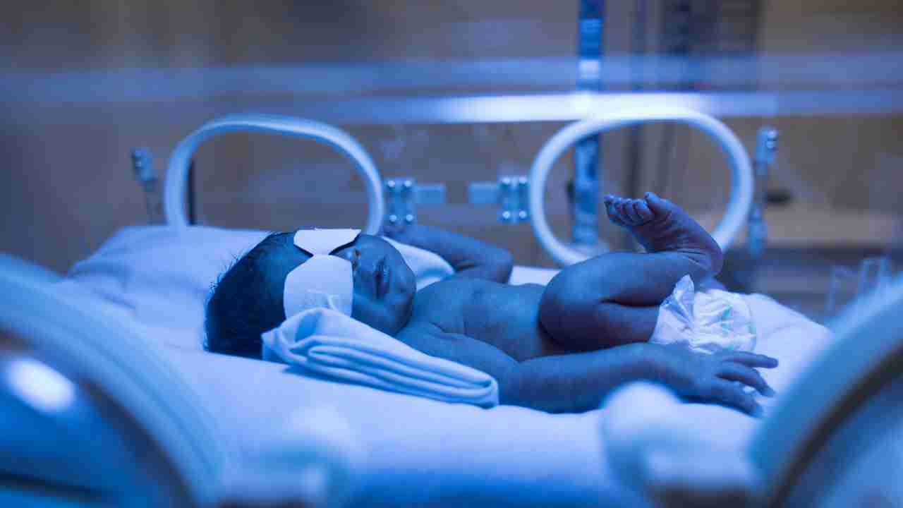 Neonata in incubatrice