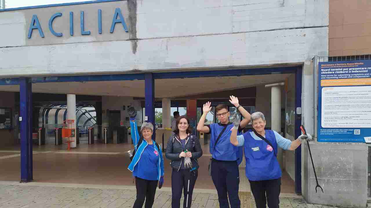 Retake alla stazione di Acilia