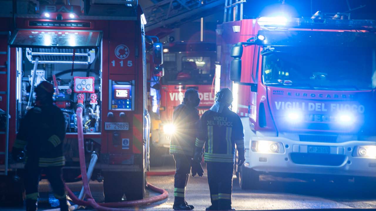 Incendio Pewex Roma via del serafico