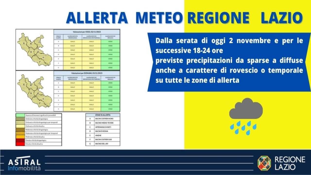 Maltempo roma lazio