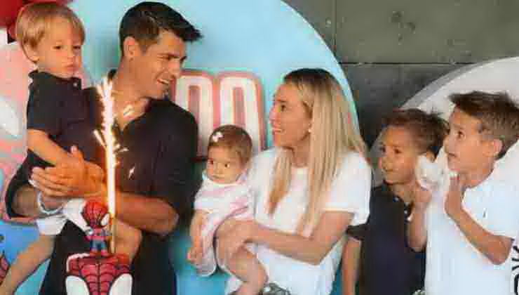 Alvaro Morata, Alice Campello e i loro 4 figli