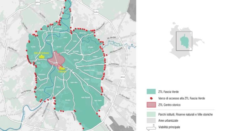 Nuova Fascia Verde Roma ZTL