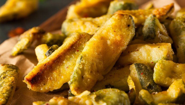 Zucchine fritte alla romana