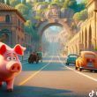Le città del Lazio in stile Disney Pixar