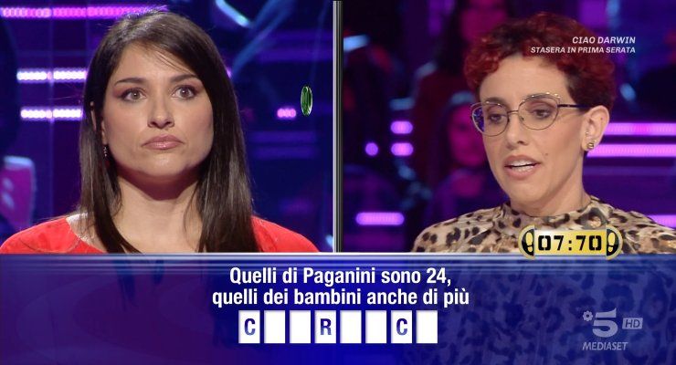 Valentina contro Carla di Caduta Libera