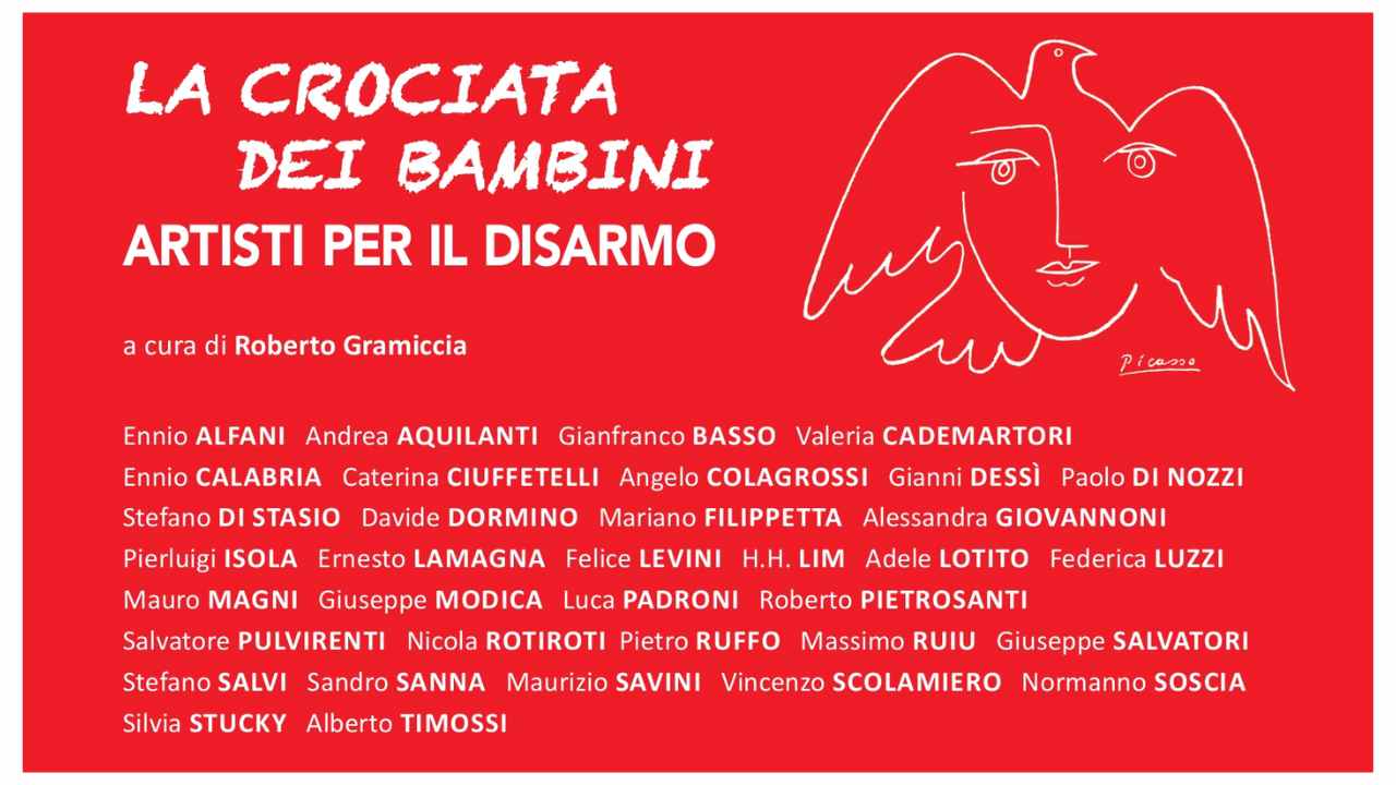 Roma, l’ANPI organizza “La crociata dei bambini – Artisti per il disarmo”: una mostra per la pace a Villa Lazzaroni