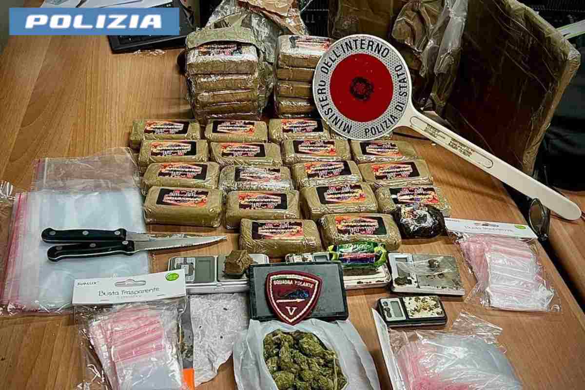 Sequestro droga Roma Polizia