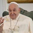 Primo piano di Papa Francesco durante l'Avvento