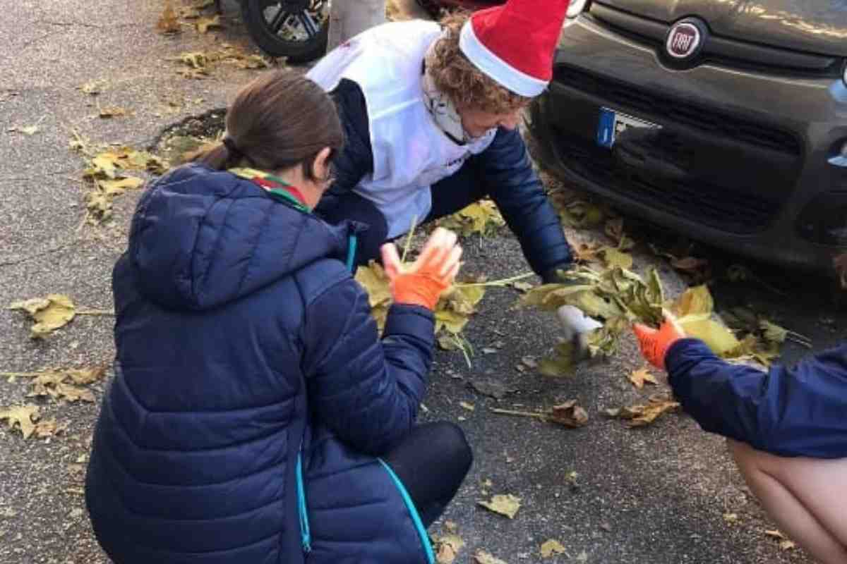 Attività di plogging al Nomentano