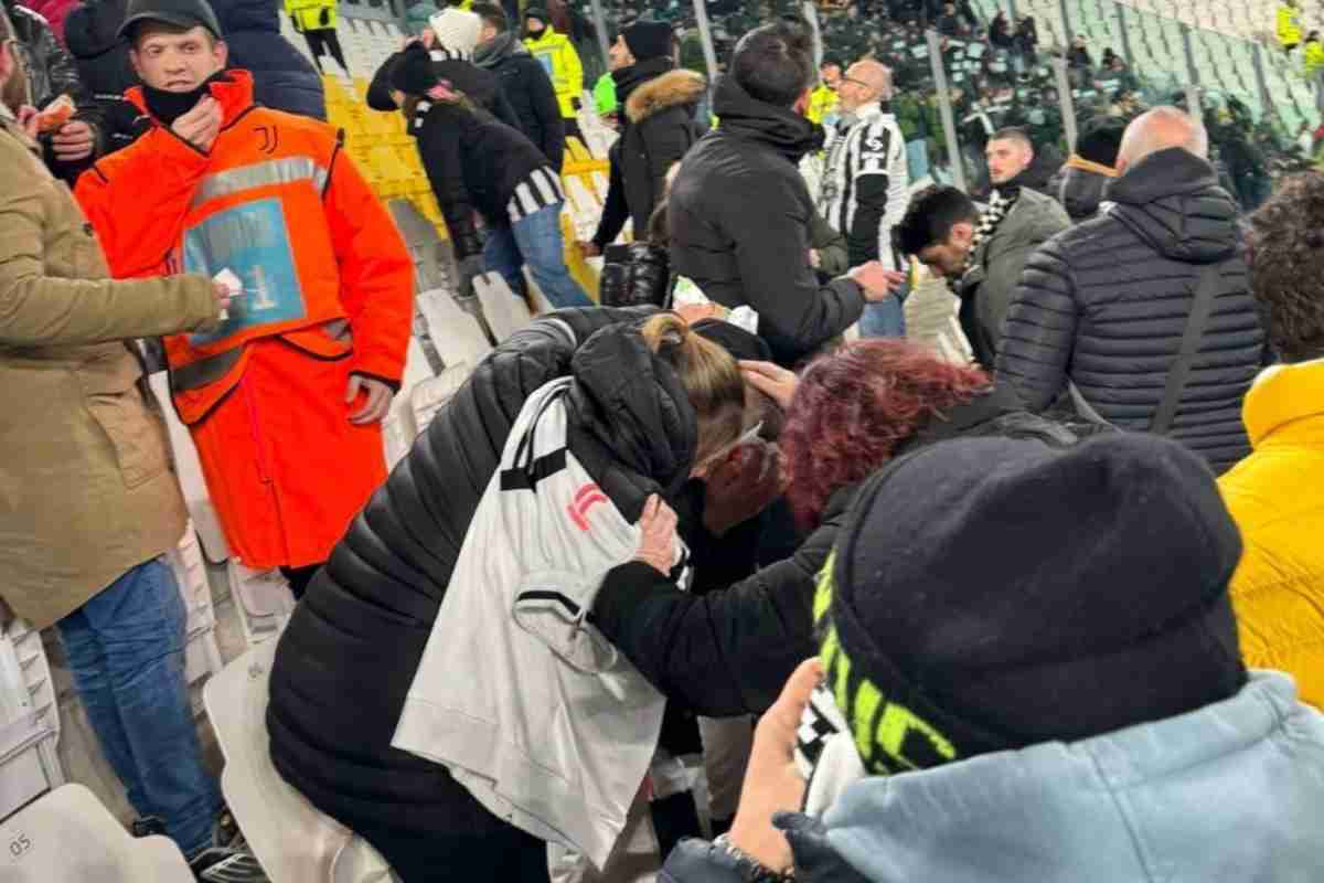 Tifoso ferito a Juventus-Roma