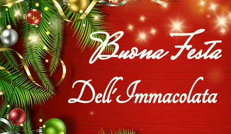 Buon 8 dicembre Festa dell'Immacolata