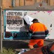 Manifesti abusivi a Roma- www.IlCorrieredellaCittà.com