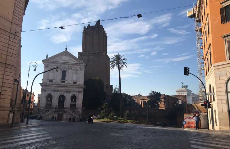 Blocco del traffico nel Centro Storico di Roma