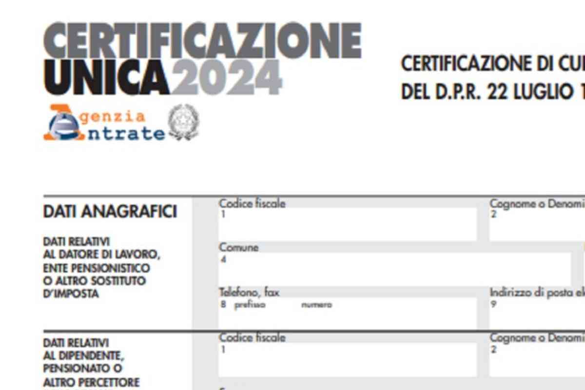 Dichiarazione dei Redditi 2024