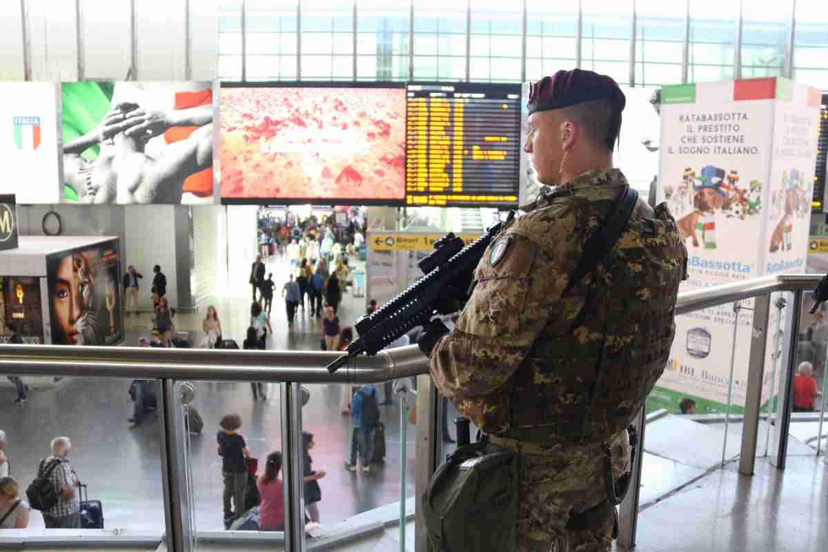 Militari alla Stazione Termini