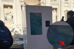 Installazione fontana di Trevi