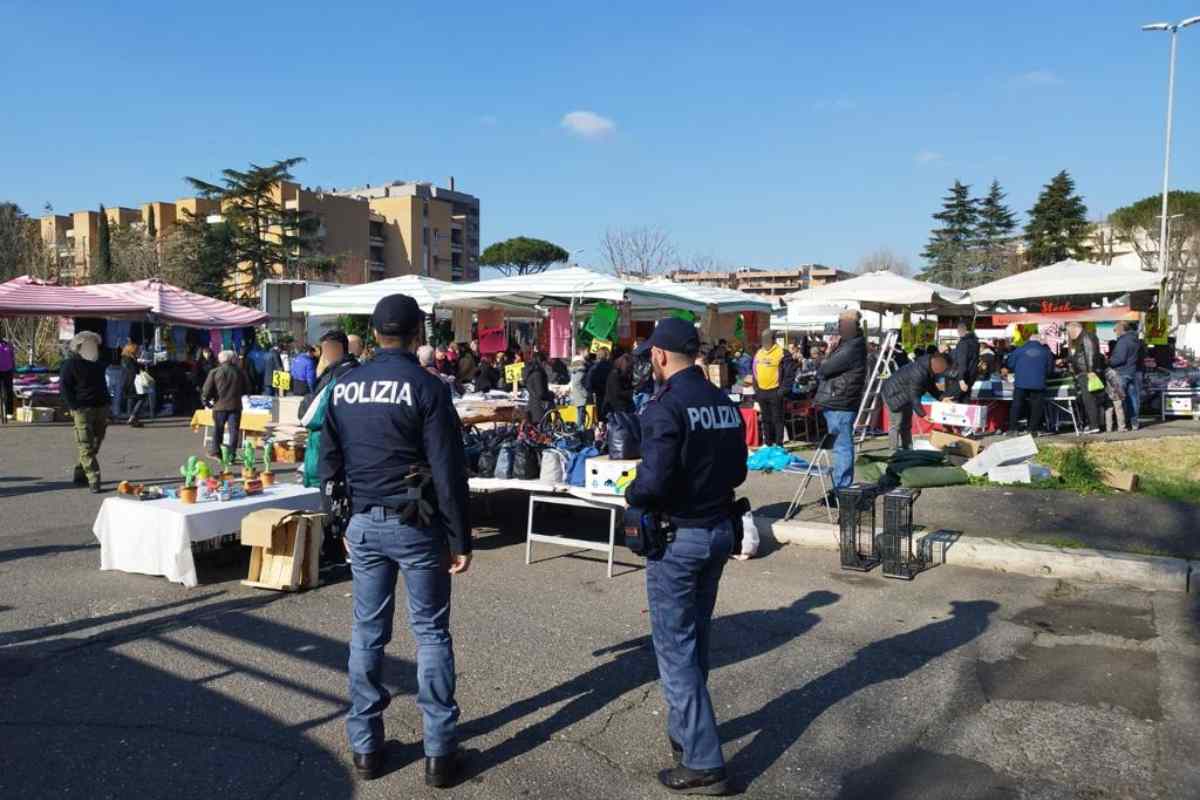 Alto impatto polizia mercato