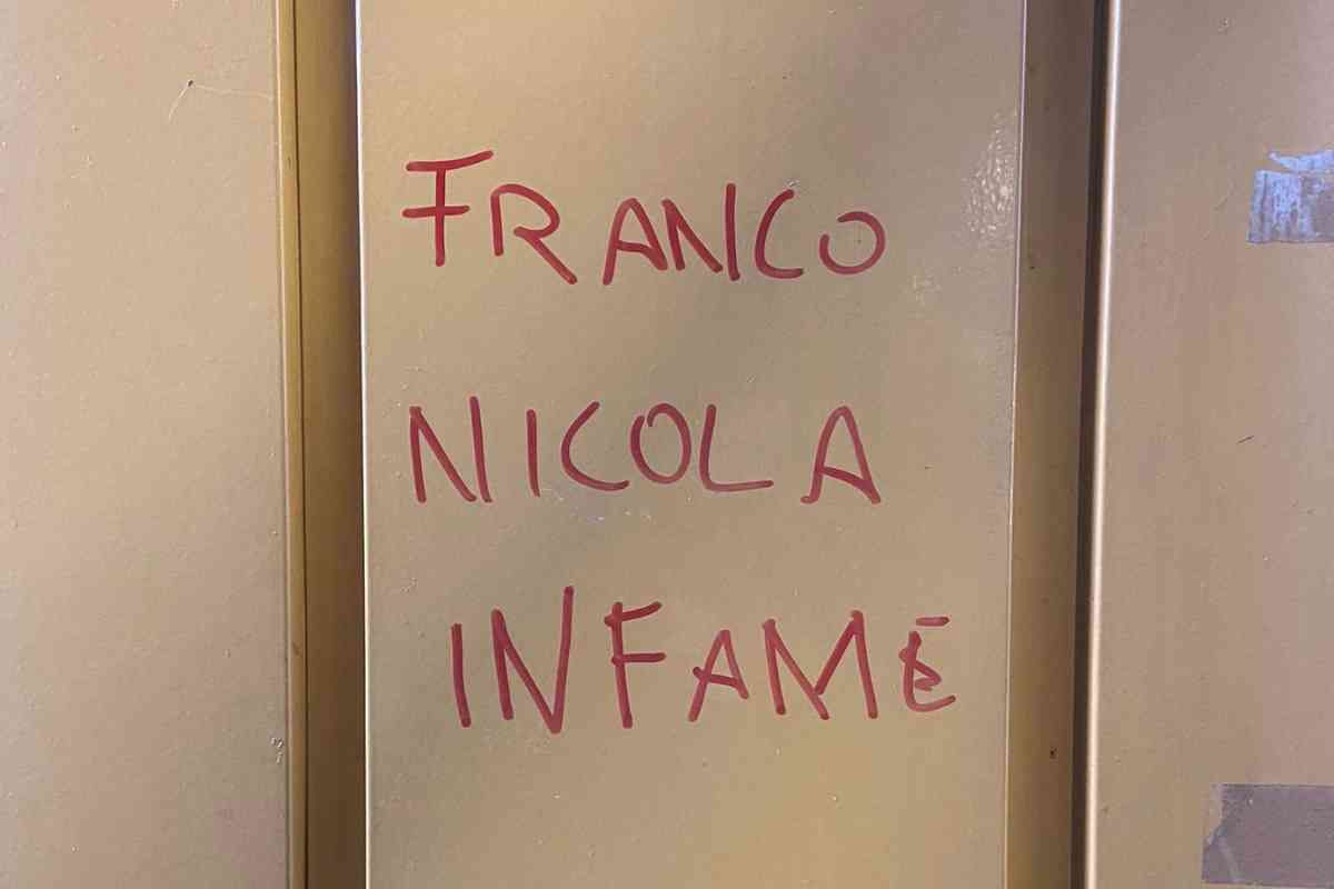 Frase contro Nicola Franco