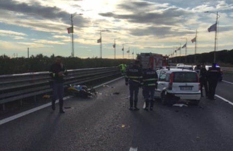 Incidente mortale sulla Roma Fiumicino