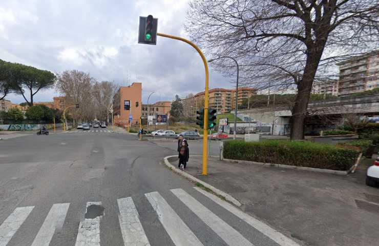 Incrocio di via Ostiense