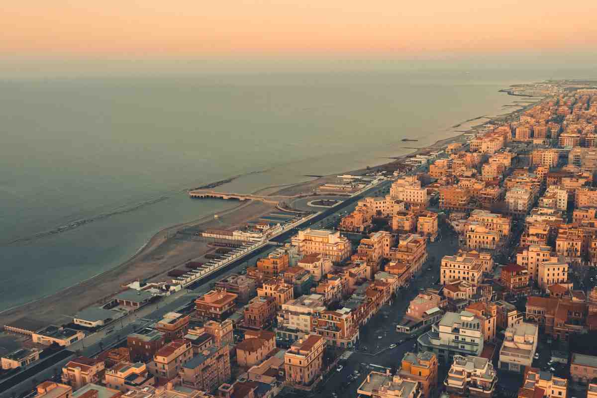 Ostia vista dall'alto