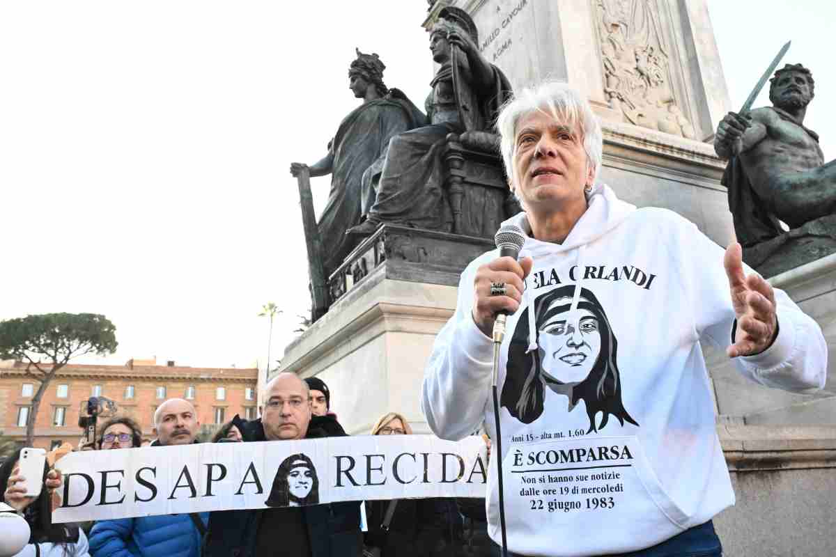 Pietro Orlandi alla manifestazione del 13 gennaio 2024 a Roma - www.IlCorrieredellacittà.com