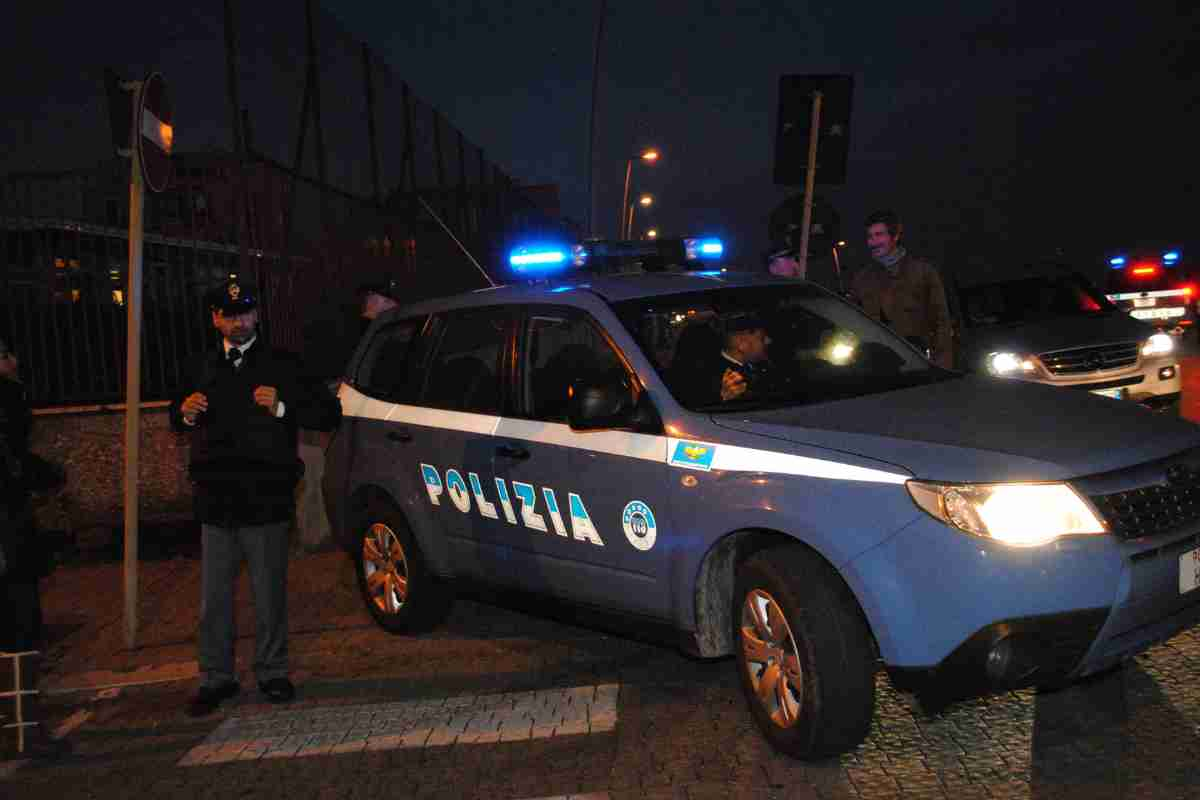 Polizia di Stato a via Tiburtina