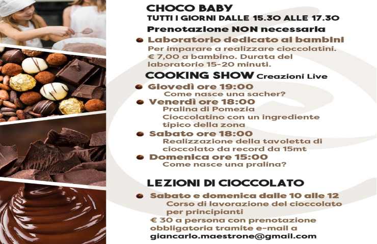 Programma Pomezia Chocolate 2024