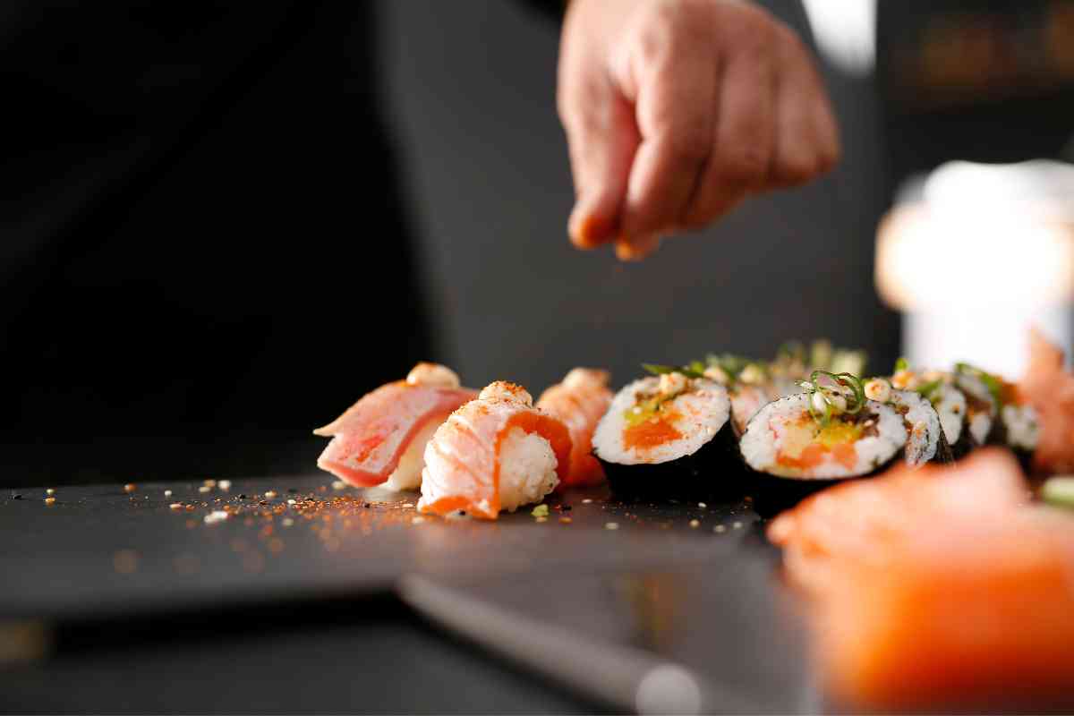 Sushi al ristorante giapponese