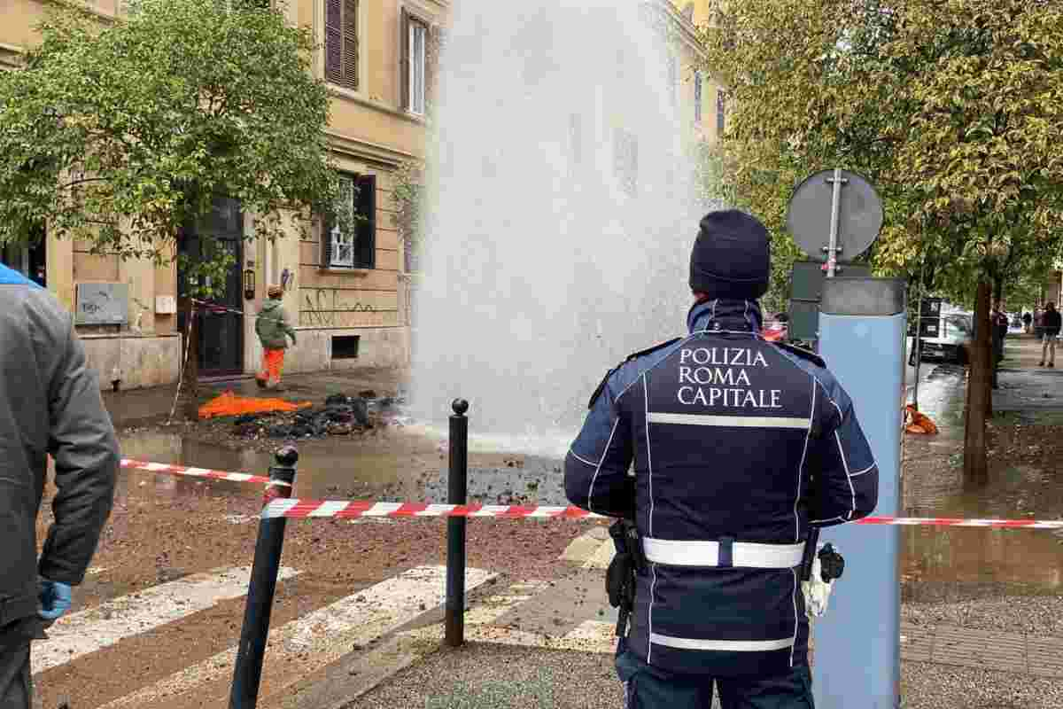 Tubatura rotta a San Giovanni