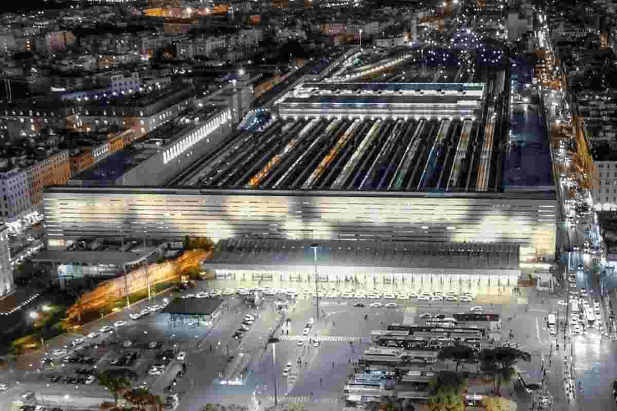 Stazione Termini vista dall'alto