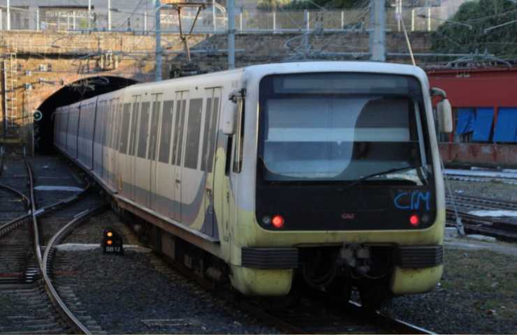 Treno sulla Roma-Lido