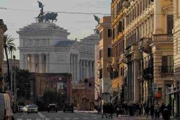 Via Nazionale nei primi giorni di Gennaio 2024