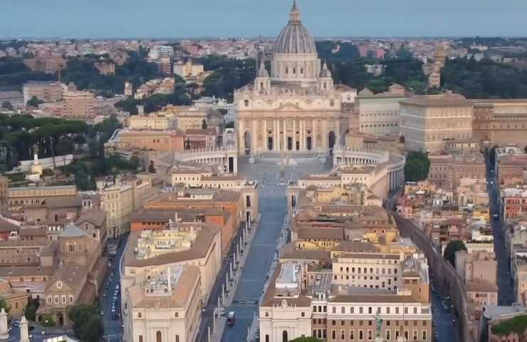 Via della Conciliazione vista dall'alto