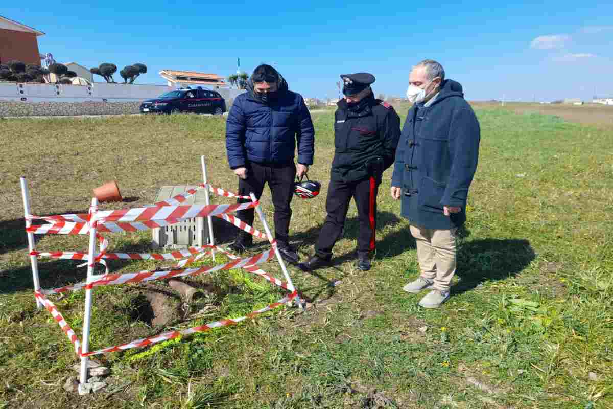 Nel 2022, proprio allo stesso incrocio dove il 31 gennaio 2024 è stato ritrovato in ordigno bellico, fu ritrovata una bomba di un mortaio - www.IlCorrieredellacittà.com