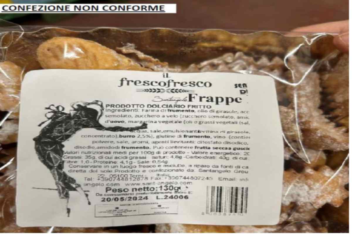 Coop in queste ore ha diramato una comunicazione su una partita di frappe mosse priva di informative sugli allergeni, ecco quale - www.IlCorrieredellacittà.com