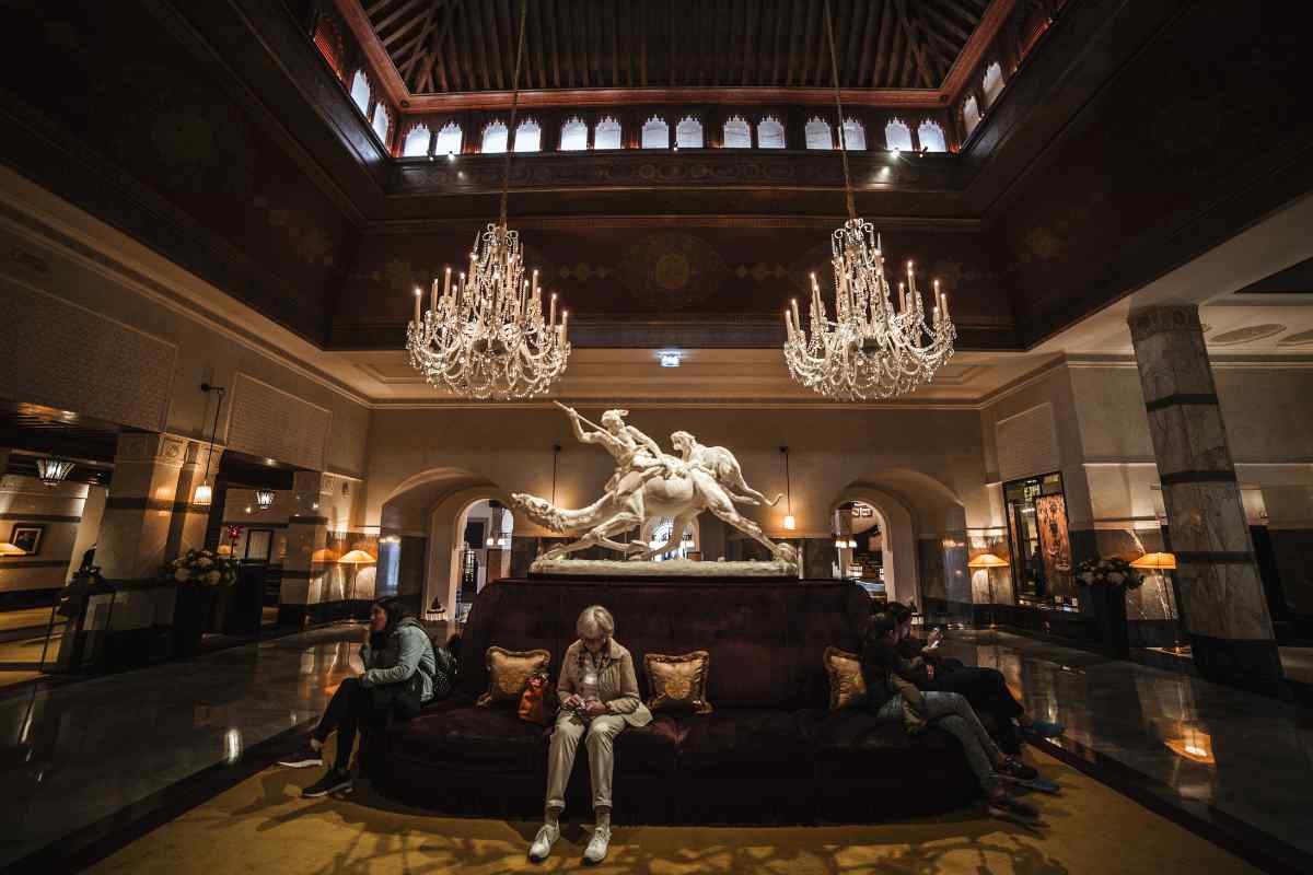 Sala d'attesa di un hotel di lusso