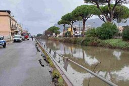 via Ponte Rosso crollata a Terracina