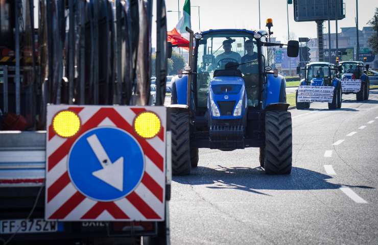 La protesta dei trattori