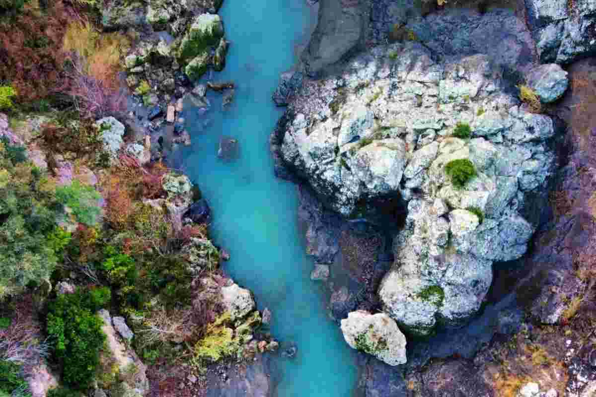 Parco del Vulci visto dal drone