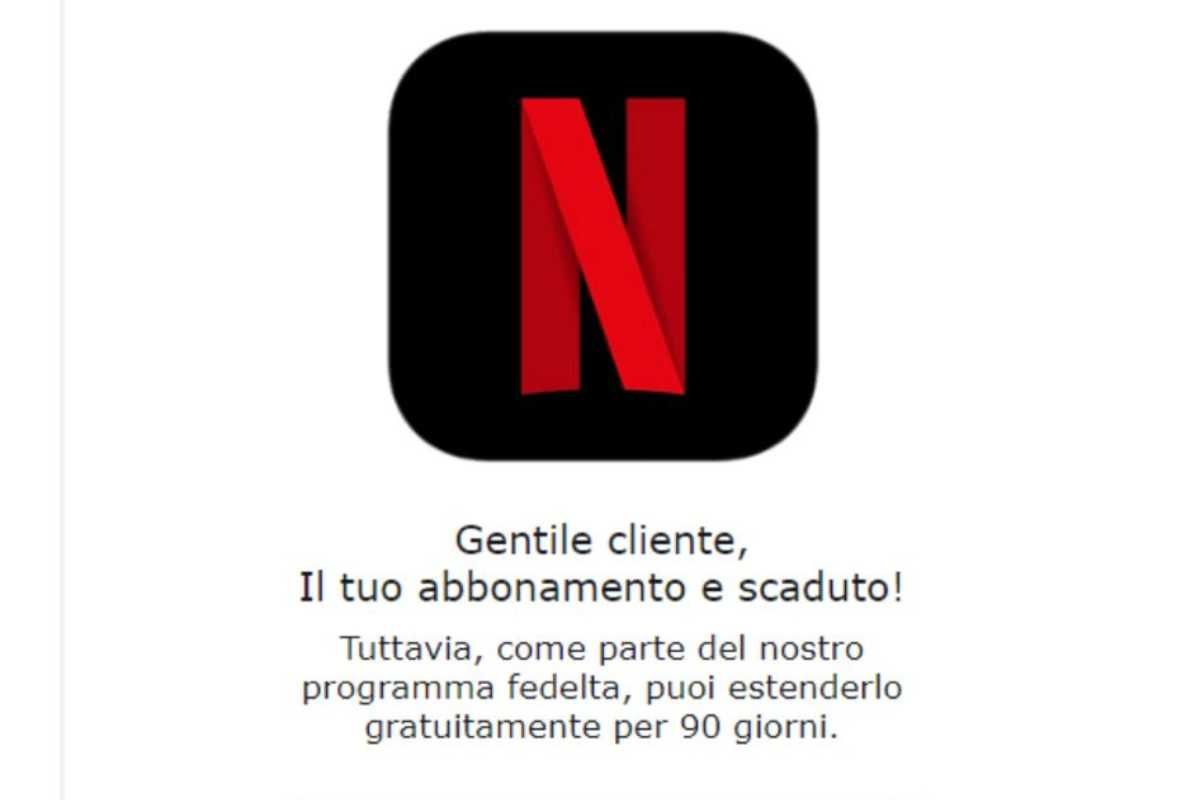 Truffa Netflix a Roma: Rinnova abbonamento, ma è phishing