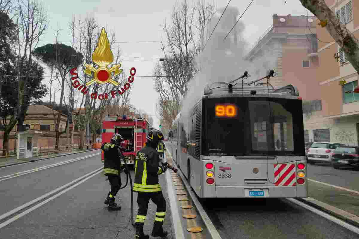 bus a fuoco