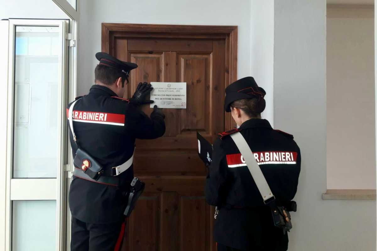 licenza sospesa e chiusura attività