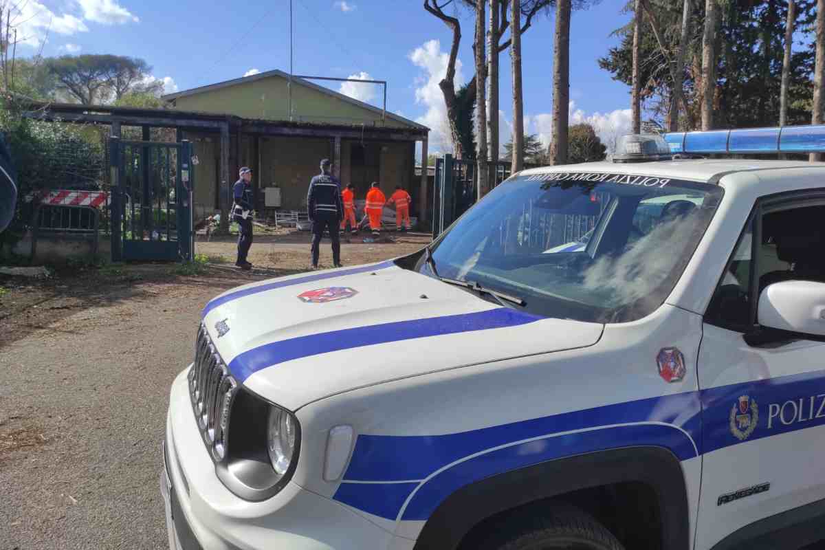 Polizia Locale sgombero via del frantoio