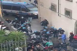 Studenti a Pisa caricati dalla polizia il 23 febbraio 2024