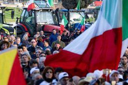 protesta trattori Roma