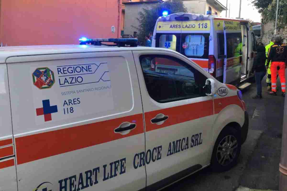 Ambulanza intervenuta a Sermoneta