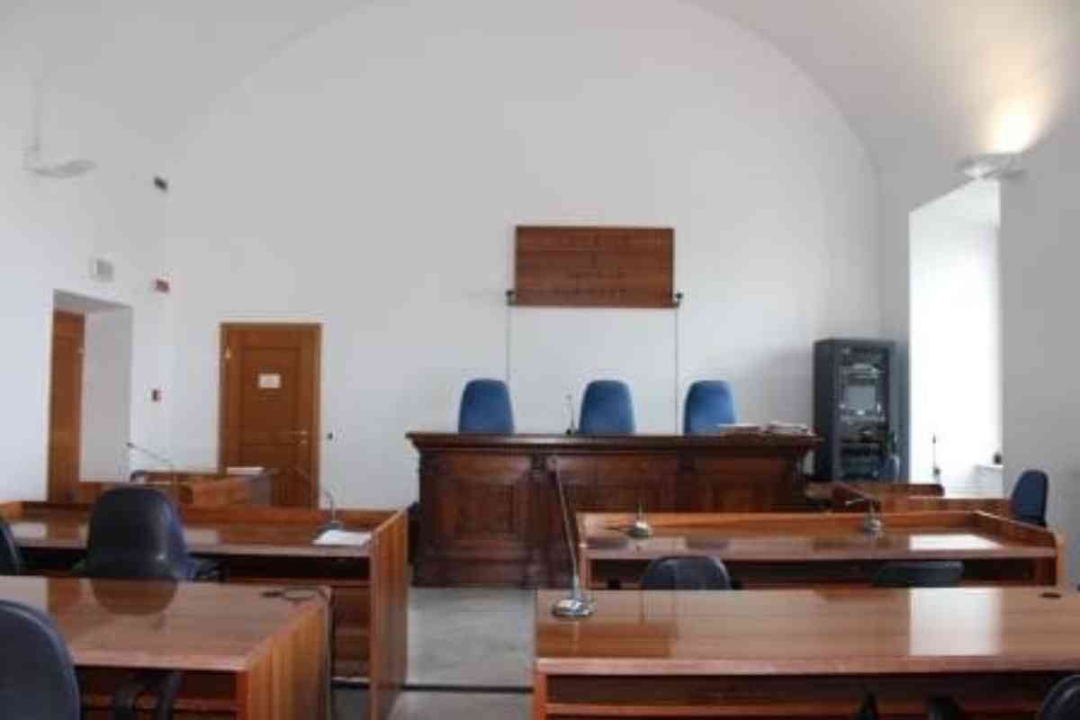 Aula di giustizia al Tribunale di Tivoli