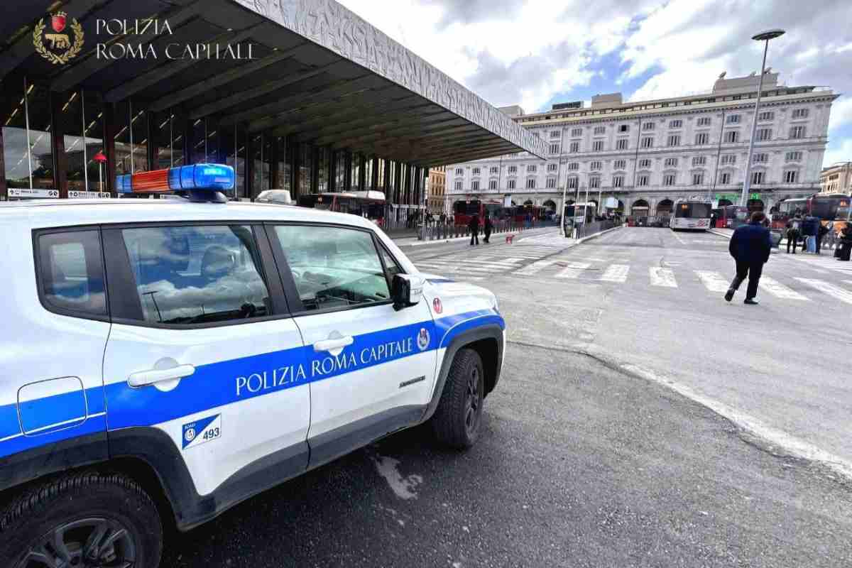 Polizia Locale alla Stazione Termini